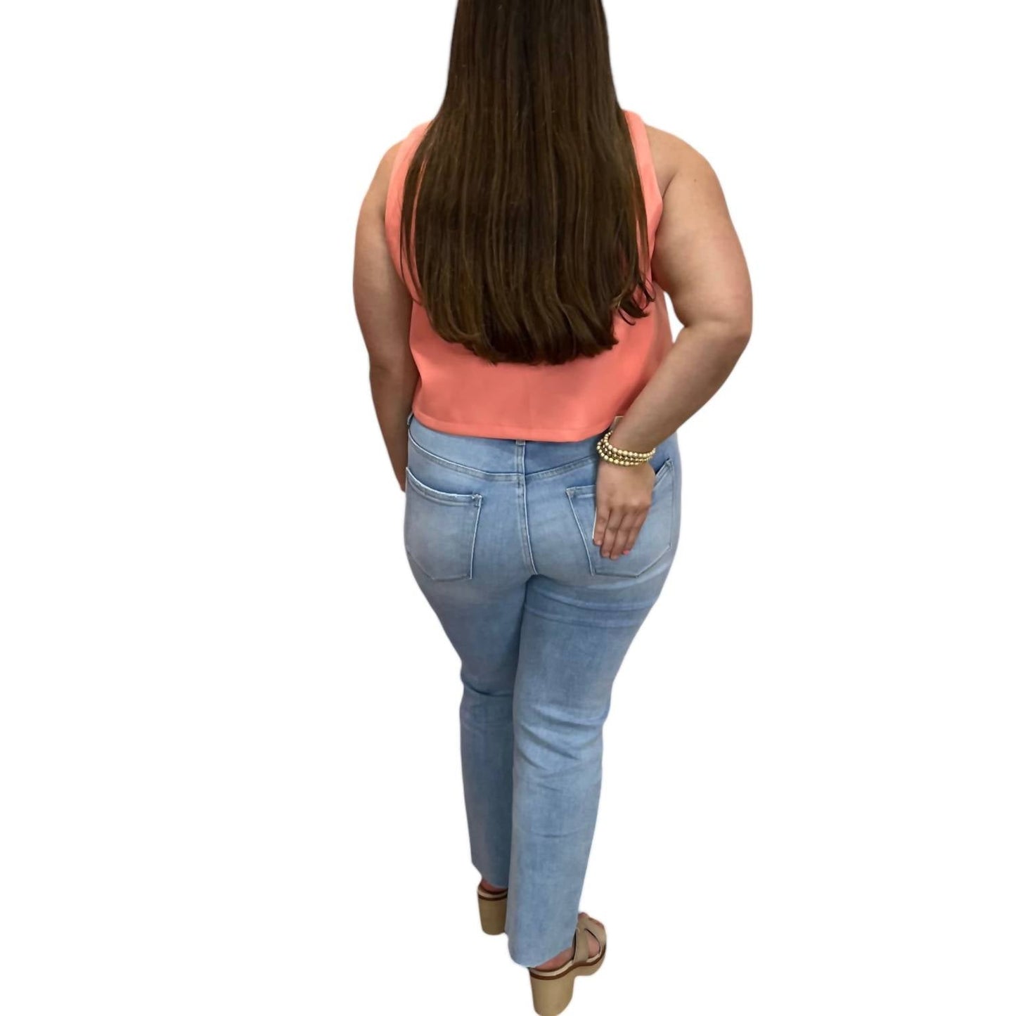 Buddylove - MANNING VEGAN LEATHER CROPPED TANK TOP