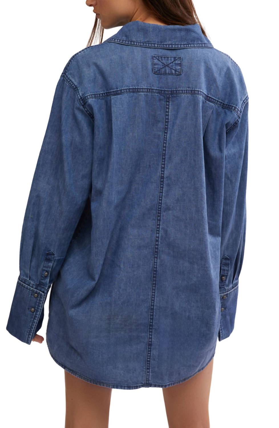 Free People - After Hours Denim Top