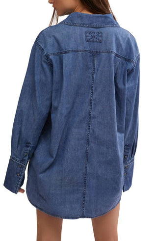 Free People - After Hours Denim Top