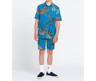 Volcom - Big Boys Paradiso Floral-print Shirt