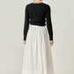 2.7 August Apparel - Flared Maxi Skirt