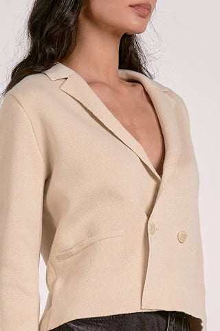Elan - Rocky Cropped Knit Blazer