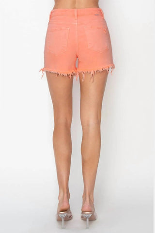 Trendsi - Risen Full Size High Waist Ripped Denim Shorts
