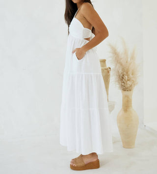Blanco By Nature - Zoey Tie Back Long Flowy Dress