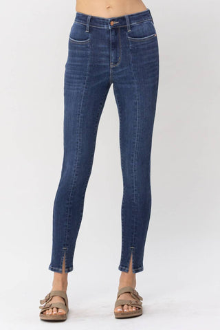 Judy Blue - High Waist Front Inseam & Slit Skinny Denim Jeans