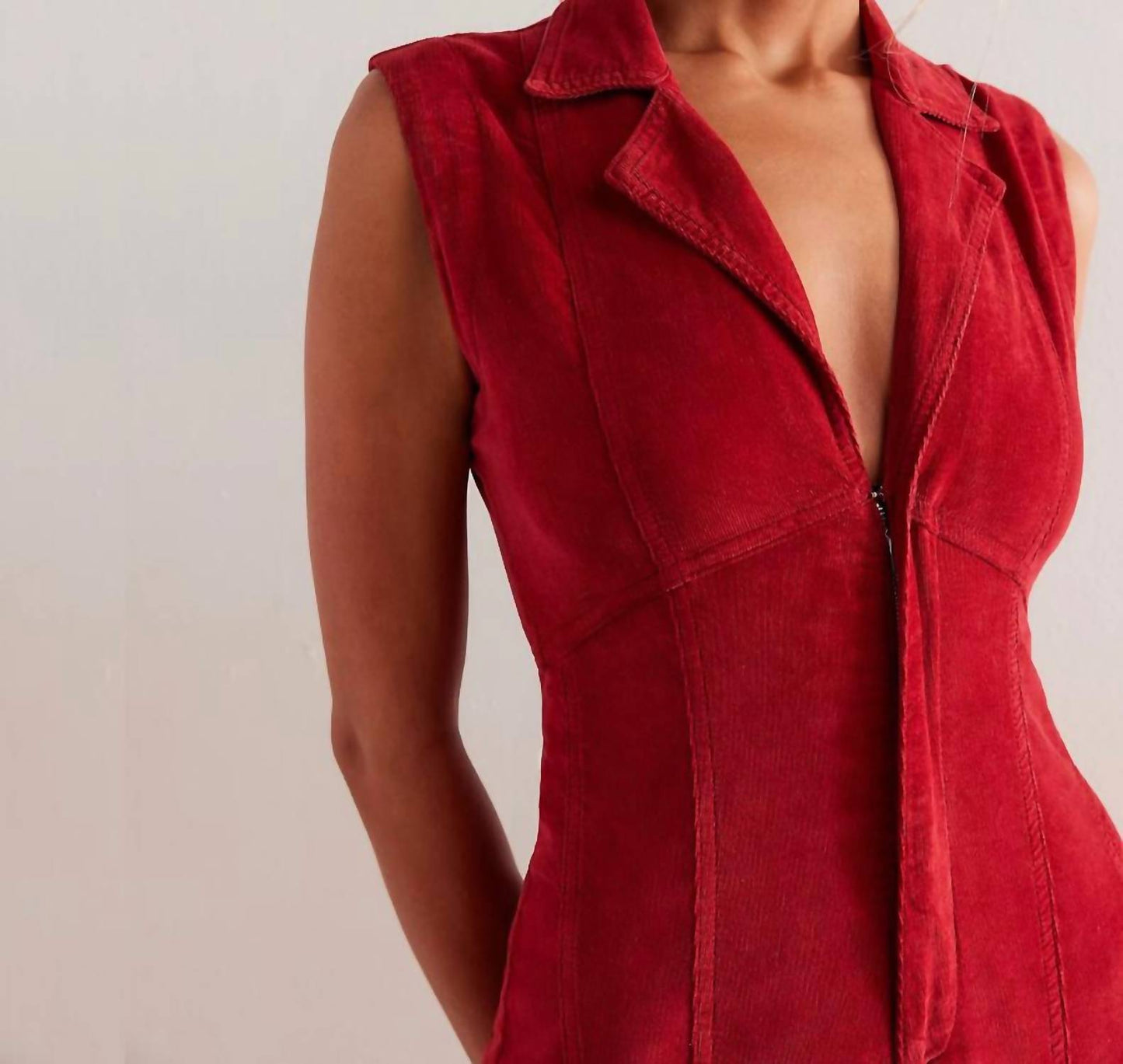 Free People - CRVY Ring The Alarm Corduroy Jumpsuit