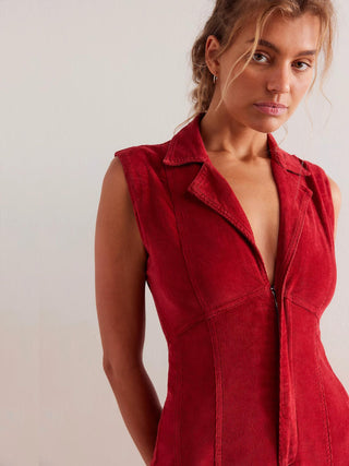 Free People - CRVY Ring The Alarm Corduroy Jumpsuit