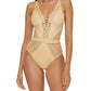 Becca - Polished One-piece Plunge Swimsuit