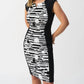 Joseph Ribkoff - Geometric Short Cap Sleeves Sheath Dress