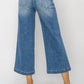 Risen - High Rise Front Seam Wide Jeans