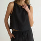 Bella Dahl - Sleeveless Boat Neck Split Back Top