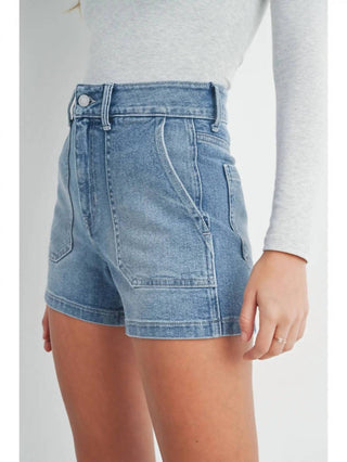 Just Black Denim - High Rise Utility Cargo Short