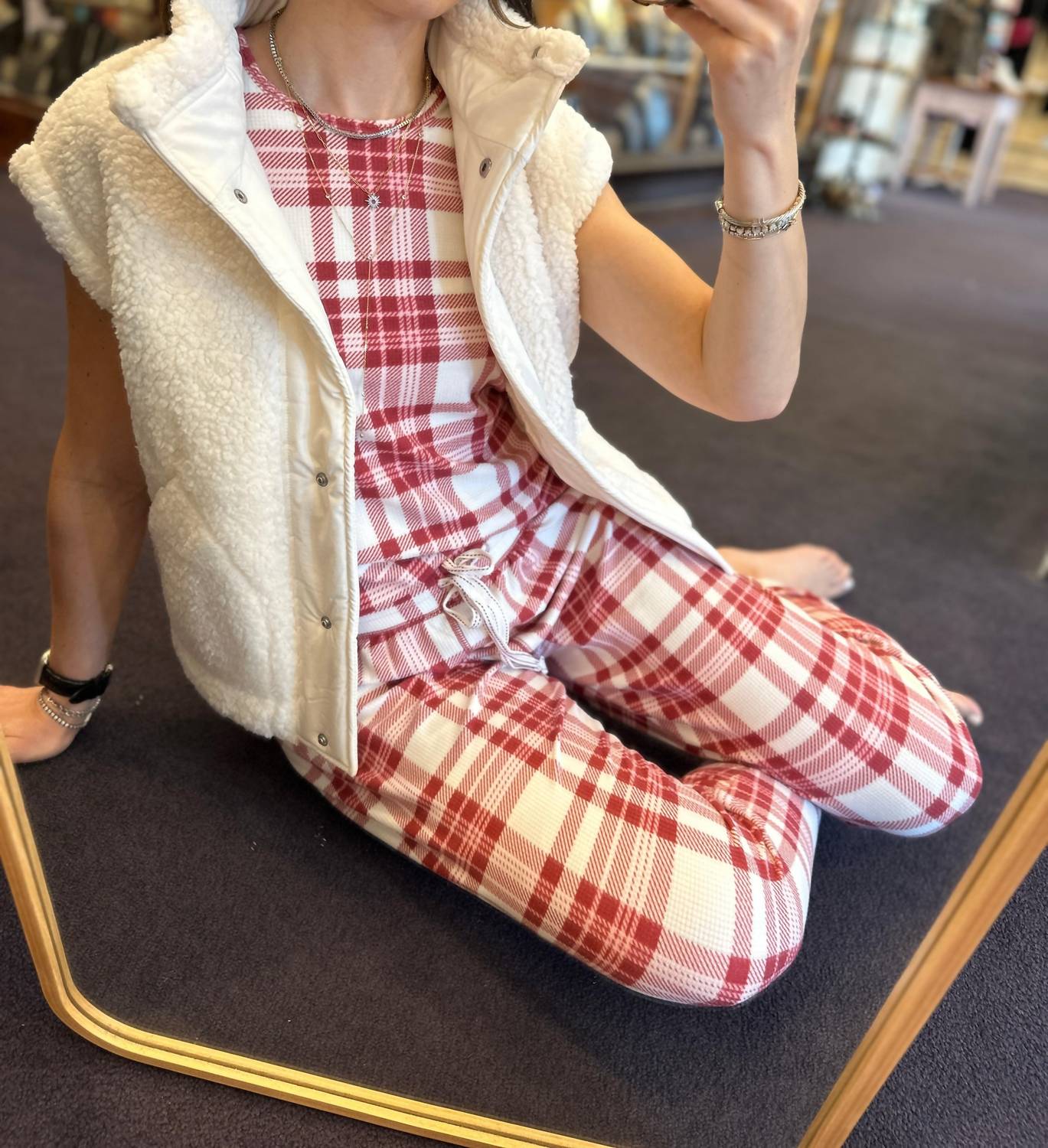 Pj Salvage - Holiday Spirit Plaid Lounge Set
