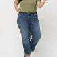 Vervet By Flying Monkey - Curvy Cuffed Boyfriend Jeans