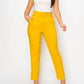 A.C.G. Los Angeles - Ankle Slim Fit Cigarette Pants With Belt