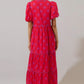 Sugarlips - Delmas Floral Renley Tiered Maxi Dress