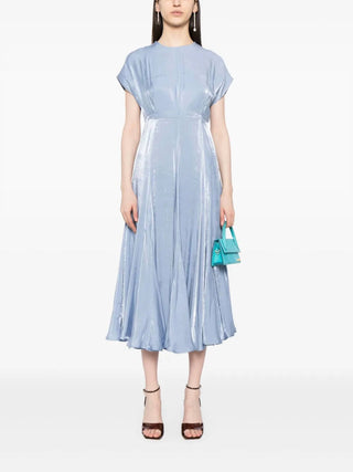 Baruni - Aimee Foiled-finish Midi Dress
