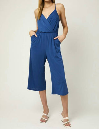 Gilli - Cropped Surplice Jumpsuit