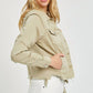 Risen - Curvy Irregular Frayed Hem Jacket