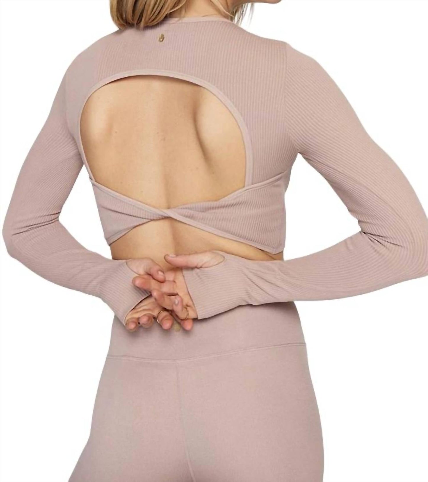 Spiritual Gangster - SERENE TWIST BACK LONG SLEEVE TOP
