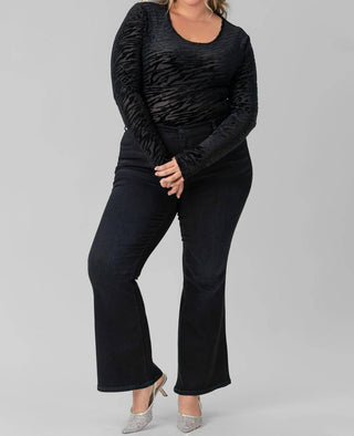 Good American - Zebra Burnout Bodysuit