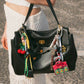 Baggly Charms - Women's Cherry Pop Beaded Keychain Bag Charm