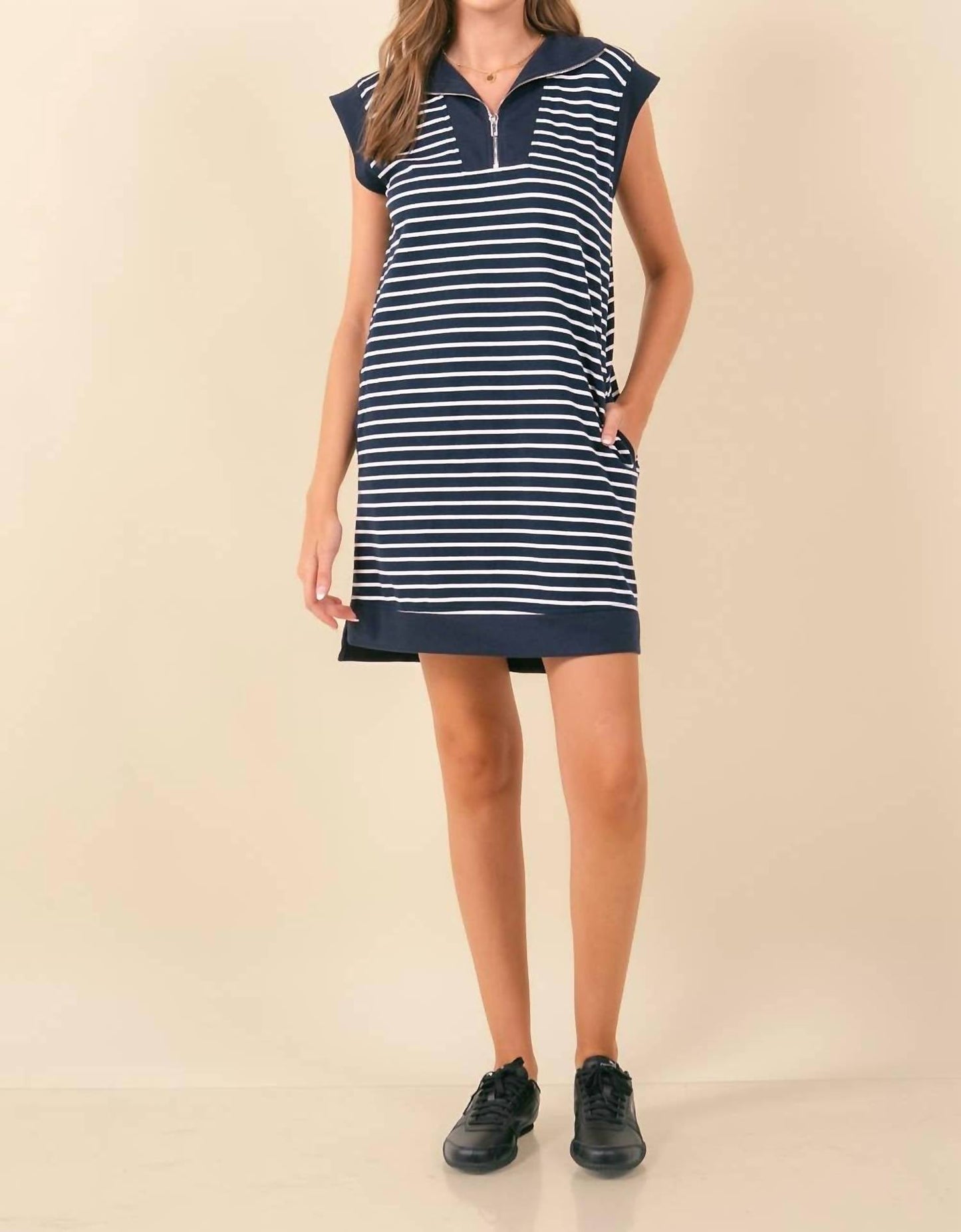 Doe And Rae - Women's French Striped Dress