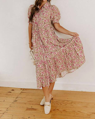 Entro - Rylee Floral Midi Dress - Plus