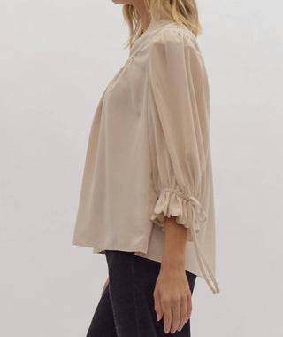 Entro - Scallop Hem Blouse