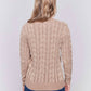 Charlie B - Cold Dye Cable Knit Sweater