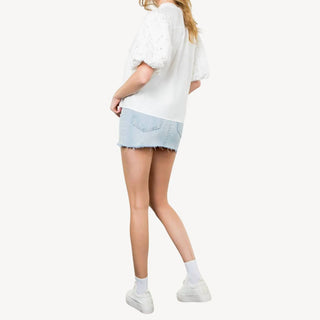 Thml - Puff Eyelet Sleeve top
