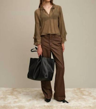 Deluc - Bradley Ruffle-cuff Blouse