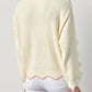 &Merci - Scallop Pullover Sweater