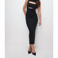 Good American - Mock Neck Maxi Dress
