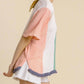 Umgee - Color Block Gauze Top