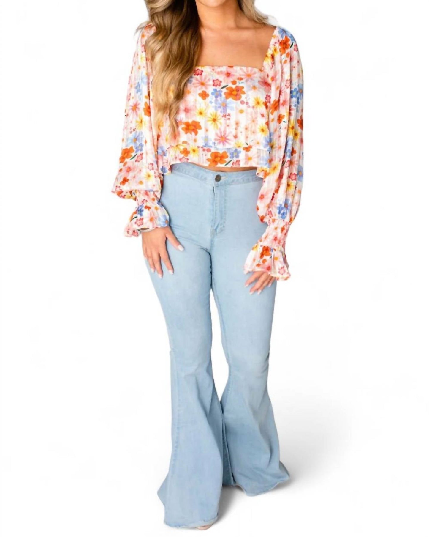 Buddylove - FLORA FLOWY CROPPED TOP