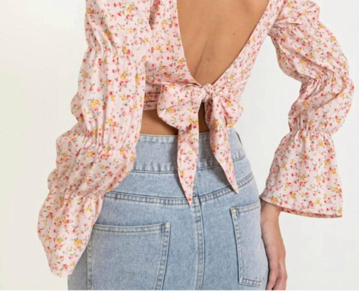 Cloud Ten - Lindsay Open Back Floral Top