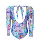 Lia Sahara - Girl's Puffed Long Sleeves One Piece