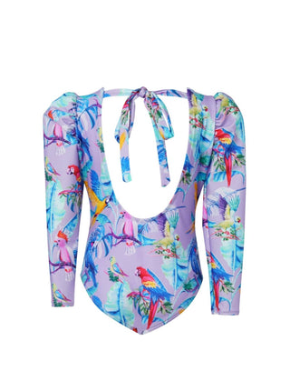 Lia Sahara - Girl's Puffed Long Sleeves One Piece