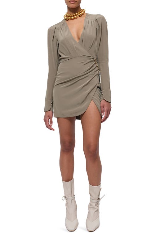 Jonathan Simkhai Womens Leilani Puff Sleeve Pleated Mini Dress
