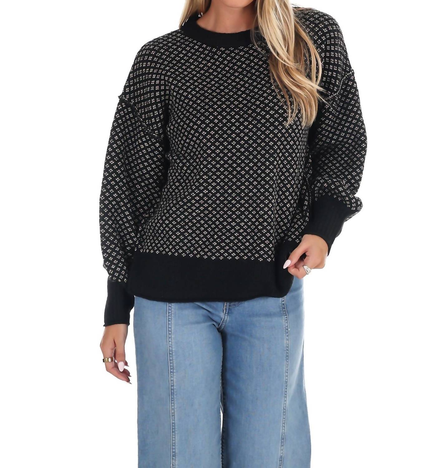 Blu Pepper - Fireside Chats Knit Sweater