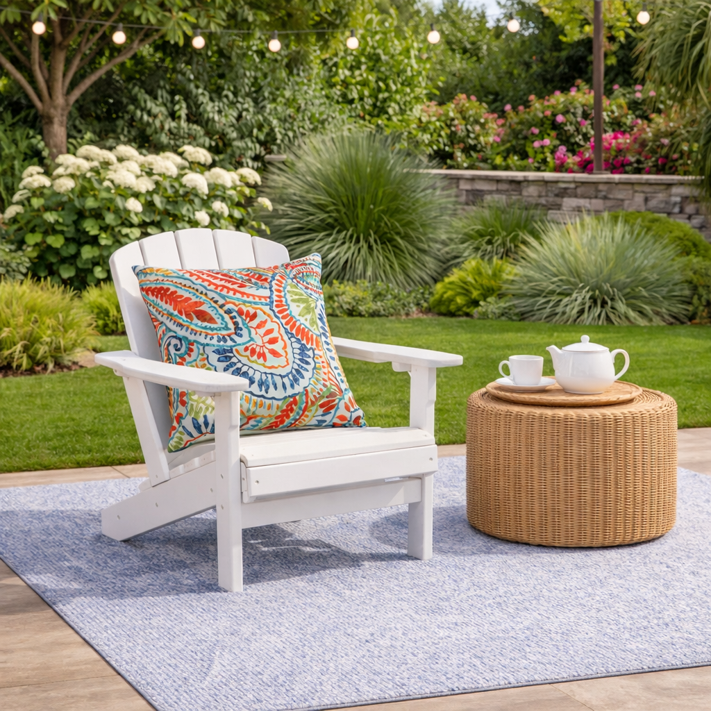 2 Pack Outdoor Throw Pillows (18x18 Inch)