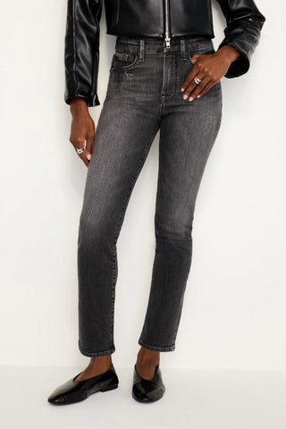 Good American - Good Legs Straight Split Back Jeans