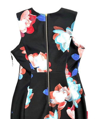 Calvin Klein - Sleeveless Fitted Sheath Floral Print Dress