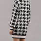 Blu Pepper - Mockneck Houndstooth Sweater Dress