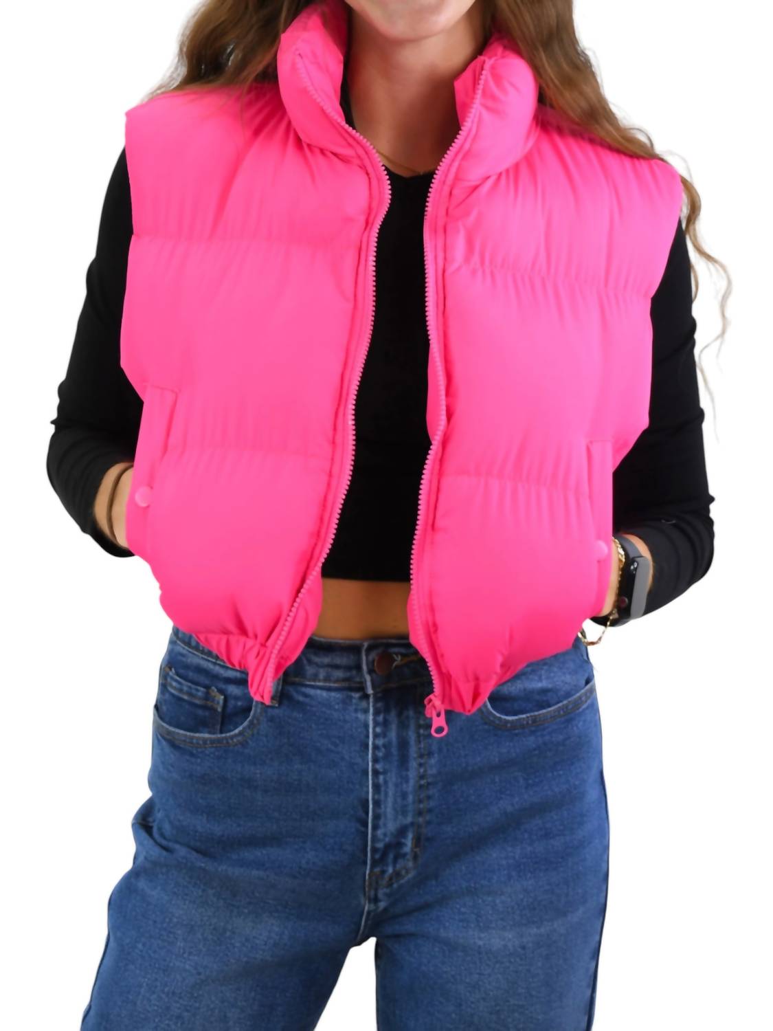 Anwnd - Right Addition Crop Puffer Vest