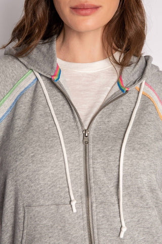 Pj Salvage - Neon Stripes Hoodie Jacket