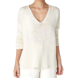 Eileen Fisher - Organic Cotton V-neck Pullover Top