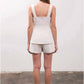 Moon River - Elastic High-waist Linen Shorts