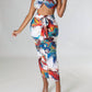 Good Time Usa - Explosive Crop Top And Skirt Two Piece Set
